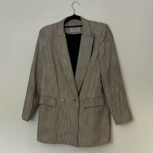 MARELLA Houndstooth Blazer with Black Lining